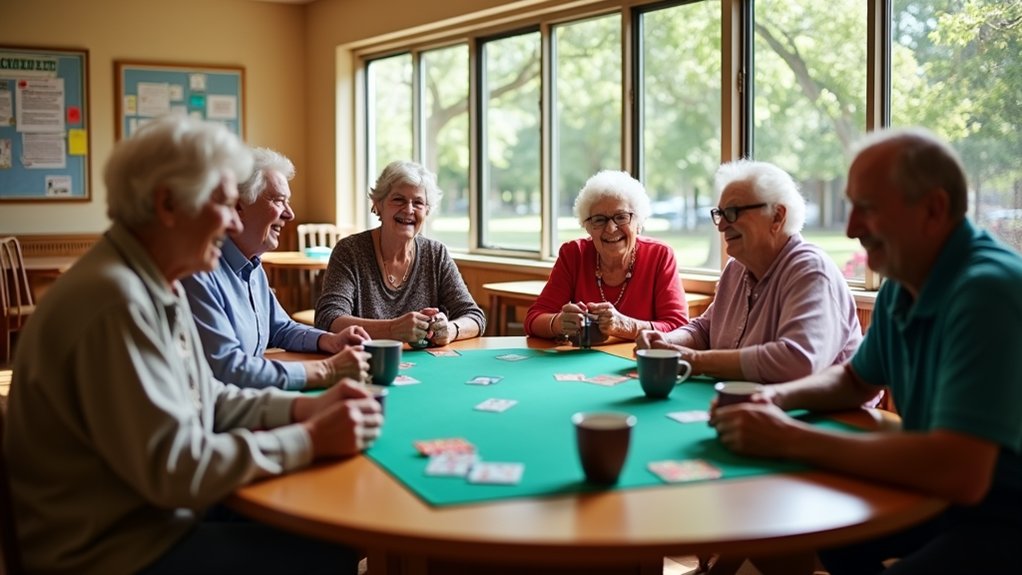 making friends and staying active